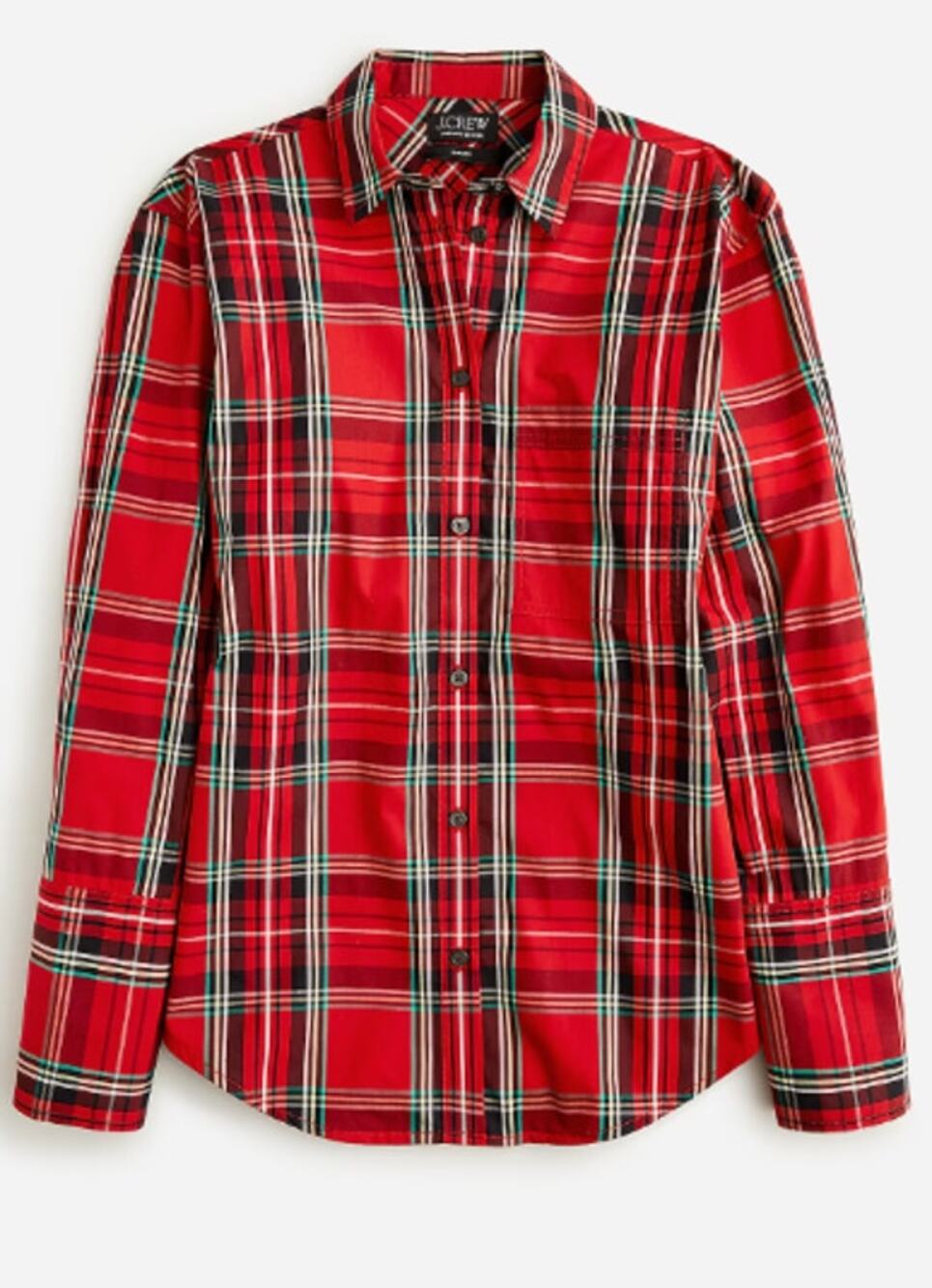 J. Crew Garçon Classic Shirt in Plaid Cotton Poplin Size 4